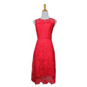 NEW NWT ELIE TAHARI FLORAL GUIPURE LACE SLEEVELESS DRESS 6!